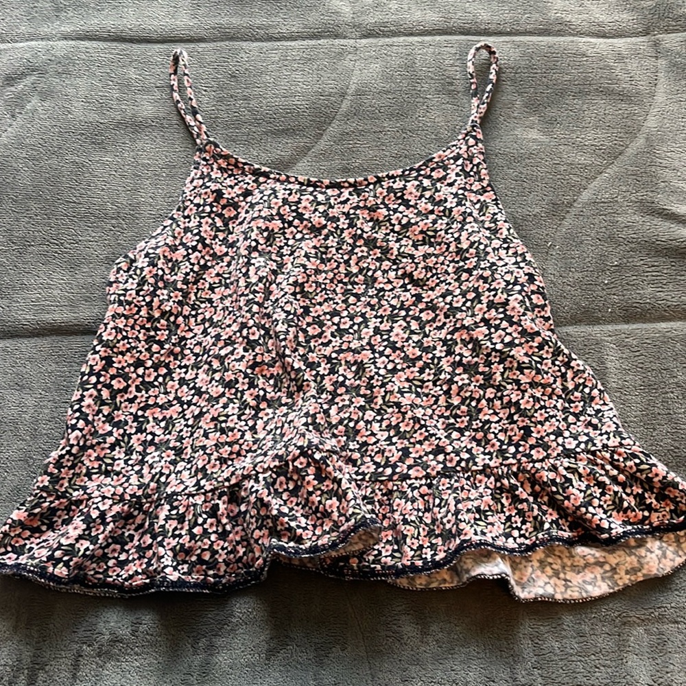 L (10-12) juniors floral tank top Old Navy